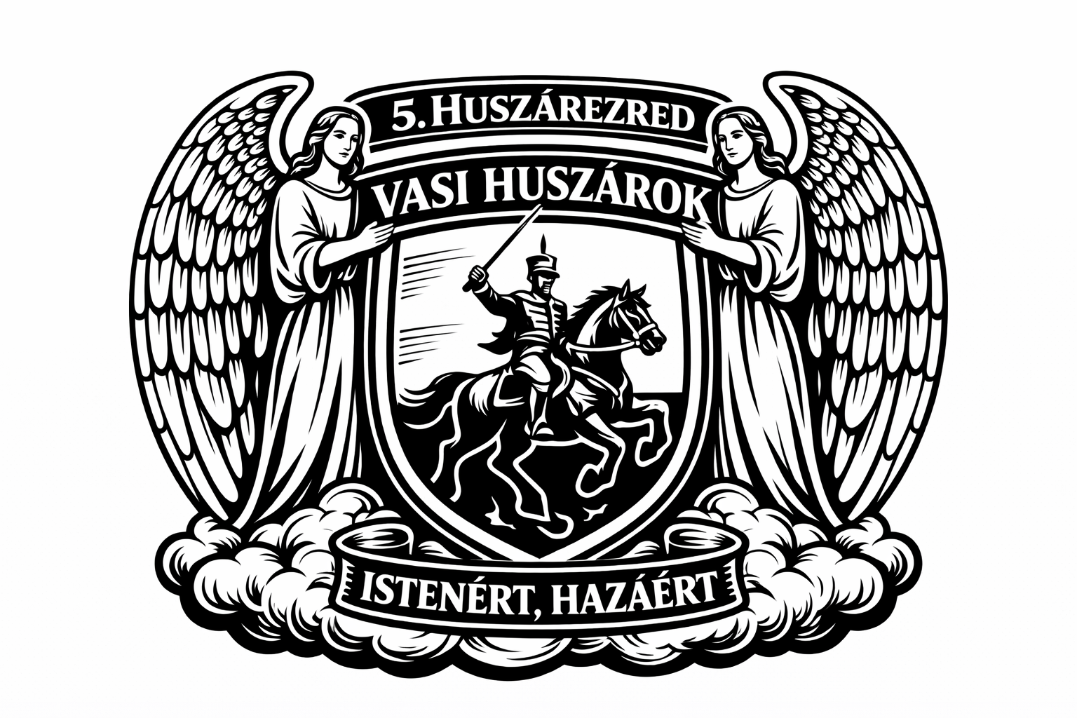 Vasi Huszárok zászló